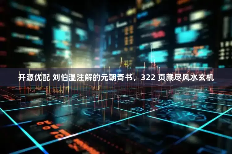 开源优配 刘伯温注解的元朝奇书，322 页藏尽风水玄机